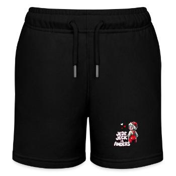 Carnaval Clown Jeck Kölle Alaaf Köln Kölsch Lustig - Short de jogging enfant bio Stanley/Stella - noir - Devant