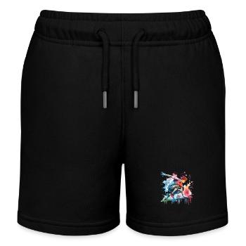 Parkour - Kinder Organic Joggingshorts Mini Bolter von Stanley/Stella - Schwarz - Vorne