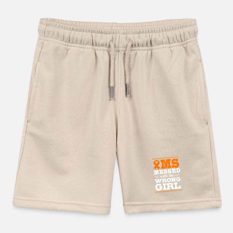 Multiple Sclerosis MS Kids Organic Sweat Shorts by Stanley/Stella