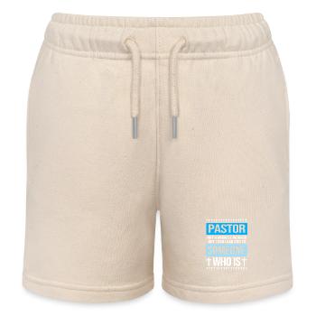 Pasteur - Short de jogging enfant bio Stanley/Stella - écru doux - Devant