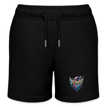 Parkour - Kinder Organic Joggingshorts Mini Bolter von Stanley/Stella - Schwarz - Vorne