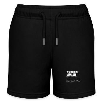 Warehouse Manager Organizational Genius Humor - Kinder Organic Joggingshorts Mini Bolter von Stanley/Stella - Schwarz - Vorne