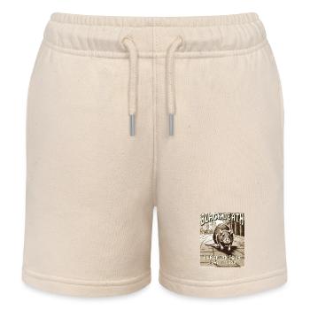 RATTE BLACK DEATH EUROPEAN TOUR - Kids Organic Sweat Shorts by Stanley/Stella - soft Ecru - Front