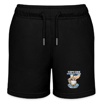 POTTERY UNIQUE SHAPES - Kids Organic Sweat Shorts by Stanley/Stella - black - Front