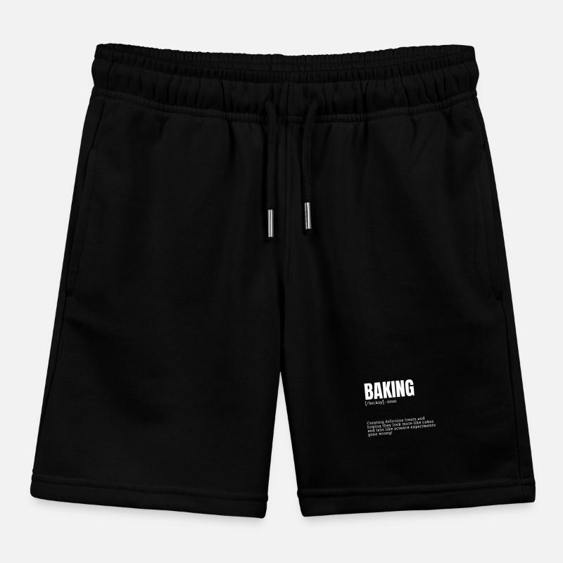 Baking Funny Definition for Indoor Hobbies Definit Kids Organic Sweat Shorts by Stanley/Stella