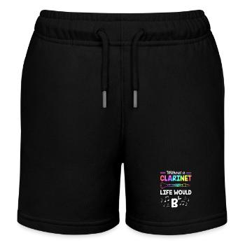 Clarinette - Short de jogging enfant bio Stanley/Stella - noir - Devant