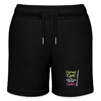 Clarinette - Short de jogging enfant bio Stanley/Stella - noir - Devant