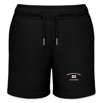 Brighton And Hove England Englische Flagge - Kinder Organic Joggingshorts Mini Bolter von Stanley/Stella - Schwarz - Vorne