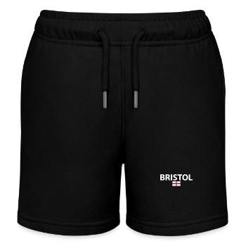 Bristol Angleterre Anglais Drapeau Anglais - Short de jogging enfant bio Stanley/Stella - noir - Devant