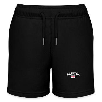 Bristol Angleterre Anglais Drapeau Anglais - Short de jogging enfant bio Stanley/Stella - noir - Devant