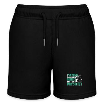 Physicist I Am A Physicist - Kids Organic Sweat Shorts by Stanley/Stella - black - Front