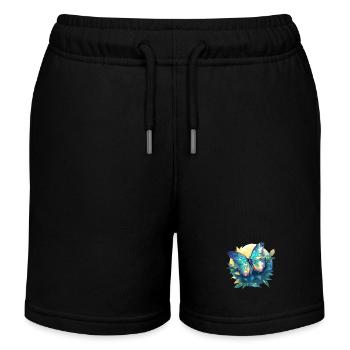 papillon papillons papillon papillon - Short de jogging enfant bio Stanley/Stella - noir - Devant