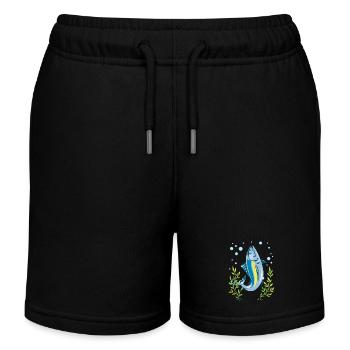 Albacore Lover - Kids Organic Sweat Shorts by Stanley/Stella - black - Front