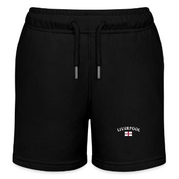 Liverpool Angleterre Vintage Drapeau Anglais - Short de jogging enfant bio Stanley/Stella - noir - Devant