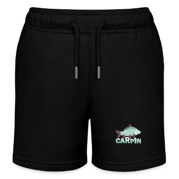 Awesome Carp - Kids Organic Sweat Shorts by Stanley/Stella - black - Front