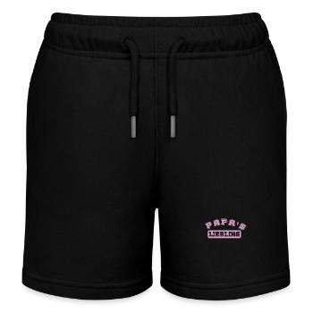 Papa's Liebling rosa Schrift Geschenk Papa Tochter - Kinder Organic Joggingshorts Mini Bolter von Stanley/Stella - Schwarz - Vorne