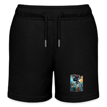 Parkour - Kids Organic Sweat Shorts by Stanley/Stella - black - Front