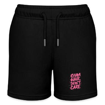 GYM HAIR - Kids Organic Sweat Shorts by Stanley/Stella - black - Front