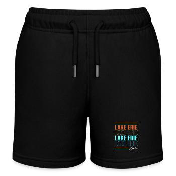 Grands Lacs - Short de jogging enfant bio Stanley/Stella - noir - Devant