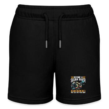 Scuba Diving Become A Scuba Diver They Said Diver - Kinder Organic Joggingshorts Mini Bolter von Stanley/Stella - Schwarz - Vorne