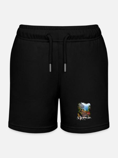 Île de Madère Portugal Vacances Visites Souvenirs - Short de jogging enfant bio Stanley/Stella - noir