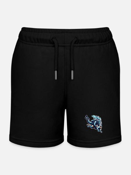 Plongée Plongeur Chat - Short de jogging enfant bio Stanley/Stella - noir
