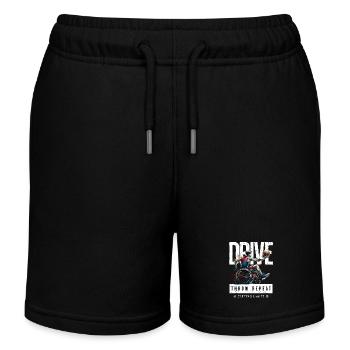 Wheelchair Basketball Wheelchair Basketball - Kids Organic Sweat Shorts by Stanley/Stella - black - Front