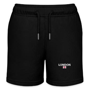 Londres Angleterre Vintage Drapeau anglais Anglais - Short de jogging enfant bio Stanley/Stella - noir - Devant