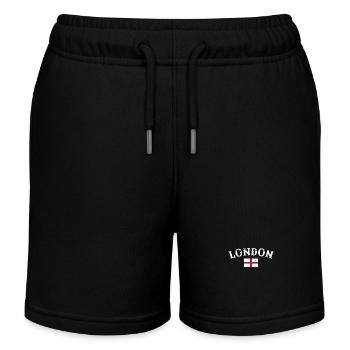 Londres Angleterre Vintage Drapeau anglais Anglais - Short de jogging enfant bio Stanley/Stella - noir - Devant