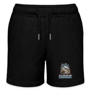 Caribou Karibus Karibu - Kinder Organic Joggingshorts Mini Bolter von Stanley/Stella - Schwarz - Vorne