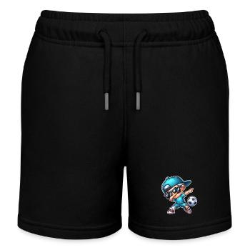 Soccer Cool Joueur de Soccer Dabbing - Short de jogging enfant bio Stanley/Stella - noir - Devant
