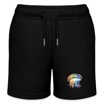 Paragliding - Kids Organic Sweat Shorts by Stanley/Stella - black - Front