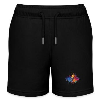 Enschede - Kids Organic Sweat Shorts by Stanley/Stella - black - Front