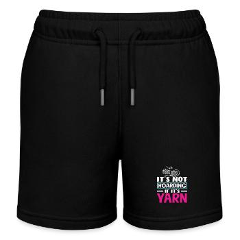 Es Ist Kein sammeln Wenn Es Garn Ist Stricken - Kinder Organic Joggingshorts Mini Bolter von Stanley/Stella - Schwarz - Vorne