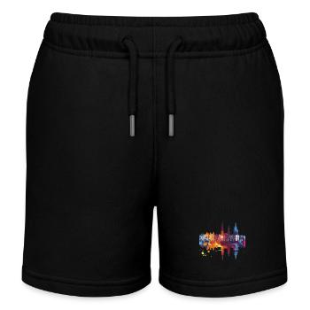 Haarlem - Kids Organic Sweat Shorts by Stanley/Stella - black - Front