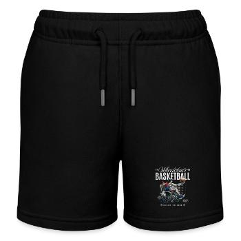 Rollstuhlbasketball Rollstuhl Basketball - Kinder Organic Joggingshorts Mini Bolter von Stanley/Stella - Schwarz - Vorne