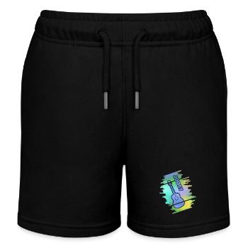 Guitar Joost - Kinder Organic Joggingshorts Mini Bolter von Stanley/Stella - Schwarz - Vorne
