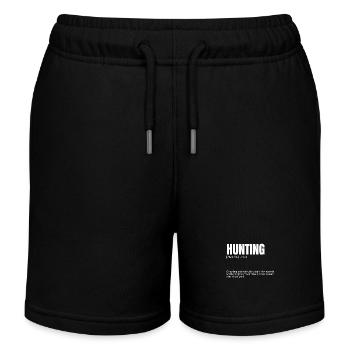 Funny Hunting Chasing Animals Through Woods - Kinder Organic Joggingshorts Mini Bolter von Stanley/Stella - Schwarz - Vorne