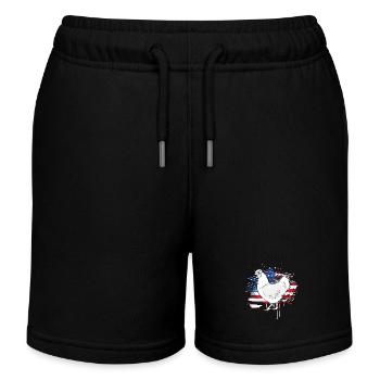 Farmer Farmer Farmer's Wife Farm - Kids Organic Sweat Shorts by Stanley/Stella - black - Front