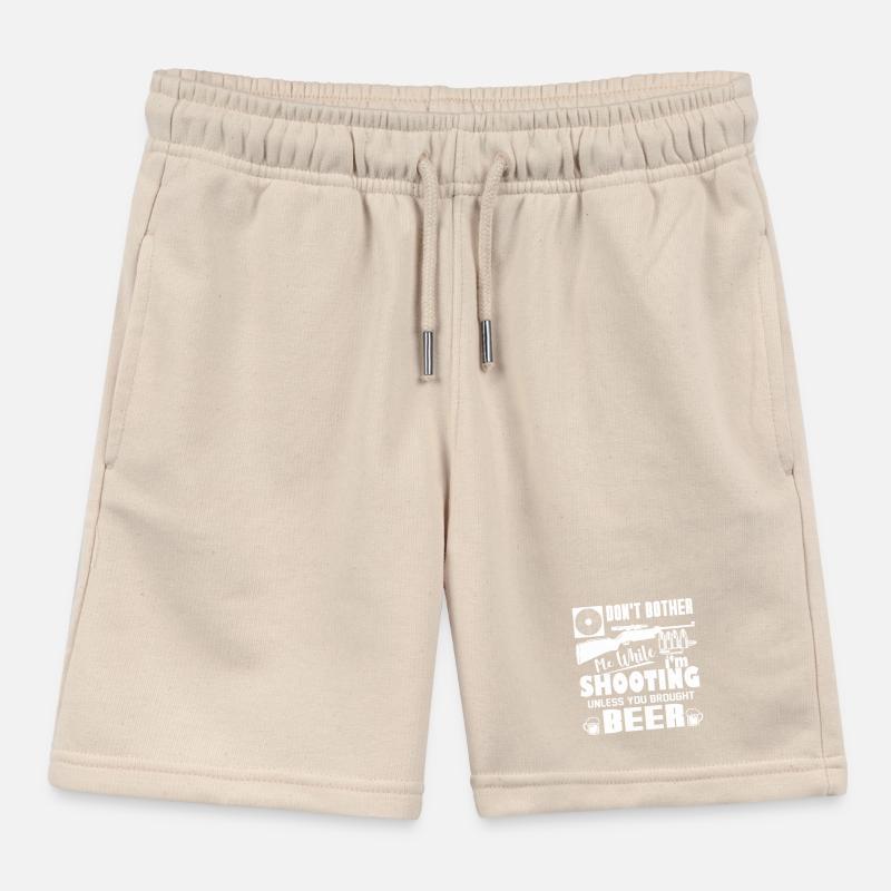 Shooting Don't Bother Me While I am Shooting Kids Organic Sweat Shorts by Stanley/Stella