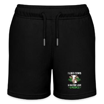 Farmer Farmer Farmer's Wife Farm - Kids Organic Sweat Shorts by Stanley/Stella - black - Front