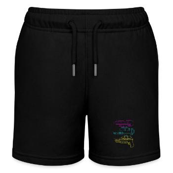 Wasserpistole - Kinder Organic Joggingshorts Mini Bolter von Stanley/Stella - Schwarz - Vorne