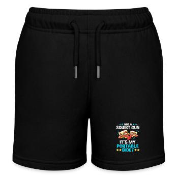 Wasserpistole - Kinder Organic Joggingshorts Mini Bolter von Stanley/Stella - Schwarz - Vorne