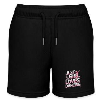 Tanzen Tänzer Tanzen - Kinder Organic Joggingshorts Mini Bolter von Stanley/Stella - Schwarz - Vorne