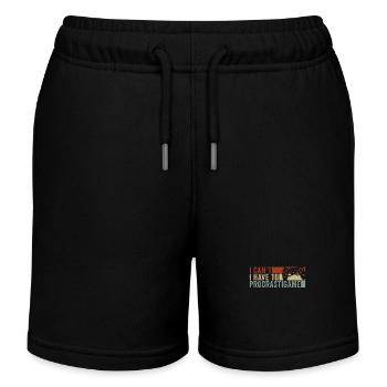 Gamer I Cant I Have To Procrastigame Gaming - Kids Organic Sweat Shorts by Stanley/Stella - black - Front
