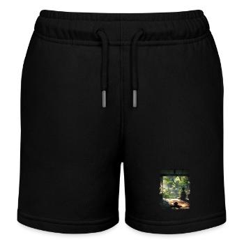 Japan - Kinder Organic Joggingshorts Mini Bolter von Stanley/Stella - Schwarz - Vorne