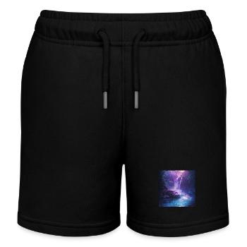 Japan - Kinder Organic Joggingshorts Mini Bolter von Stanley/Stella - Schwarz - Vorne