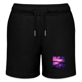Japan - Kinder Organic Joggingshorts Mini Bolter von Stanley/Stella - Schwarz - Vorne