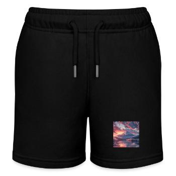 Japan - Kinder Organic Joggingshorts Mini Bolter von Stanley/Stella - Schwarz - Vorne