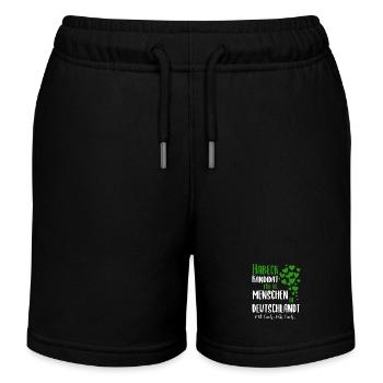 Habeck 2025 Kanzler Bundeskanzler Grüne - Kinder Organic Joggingshorts Mini Bolter von Stanley/Stella - Schwarz - Vorne